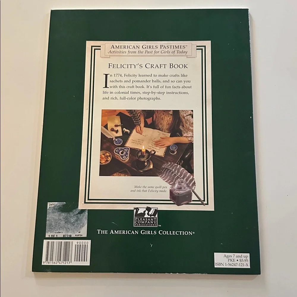 American Girl Felicity's Craft Book 1st Ed Pleasant Company 1993